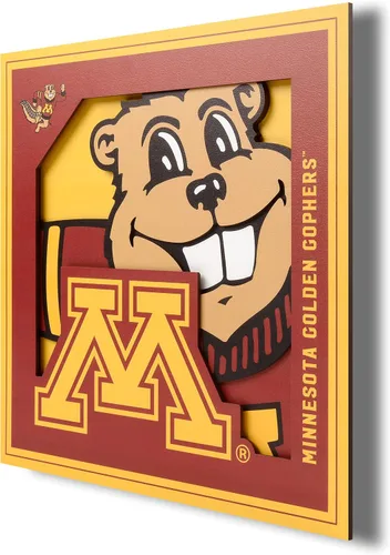 Vista 28 de YouTheFan NCAA Texas A&M Aggies - Arte de pared de la serie de logotipos 3D - 12x12 pulgadas