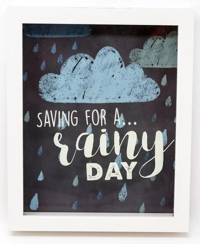 Vista 7 de Boston Warehouse Caja de ahorros Rainy Day Fund, Shadowbox, princesa, 8 x 7 pulgadas