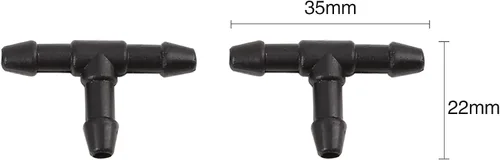 Vista 3 de uxcell Kit de boquillas para limpiaparabrisas delantero de coche 68081370AB para Dodge Dart 2012-2016