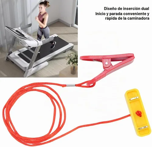 Vista 6 de 2 interruptores de parada de emergencia para caminadora, llave de seguridad para cinta de correr con diseño de doble inserto (2.087 x 0.630 in)