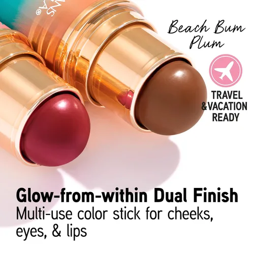 Vista 2 de Physicians Formula Butter Glow & Go - Barra multiusos, fórmula ultra cremosa con mantequilla de Murumuru, acabado radiante, libre de crueldad Playa