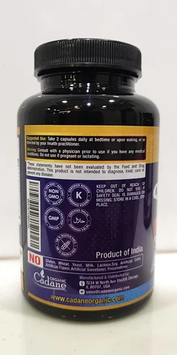 Vista 4 de Organic Cadane Suplementos de quercetina - 60 cápsulas de superalimentos