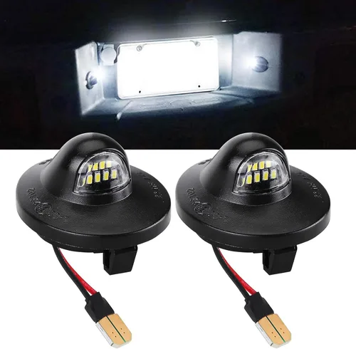 Vista 2 de 2 luces LED para placa de matrícula compatibles con Ford F150 F250 F350 Super Duty Ranger Explorer Bronco Excursion Expedition Full LED Placa Luz