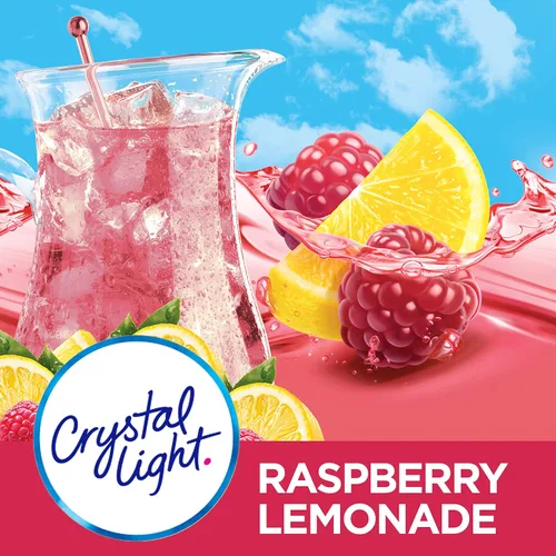 Vista 4 de Crystal Light - Mezcla de bebida con sabor a limonada de frambuesa (16 paquetes, 4 recipientes de 4) (el paquete puede variar)