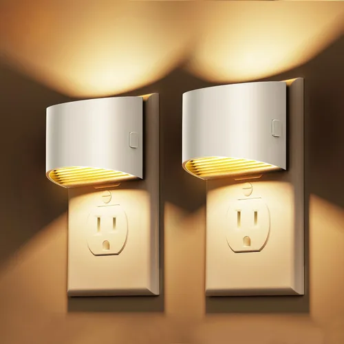 Vista 8 de L LOHAS LED Las luces nocturnas se enchufan en la pared con 3CCT ajustable, luz nocturna de 1W (1600K/3000K/5000K), 1W Nightlights Plug in Wall