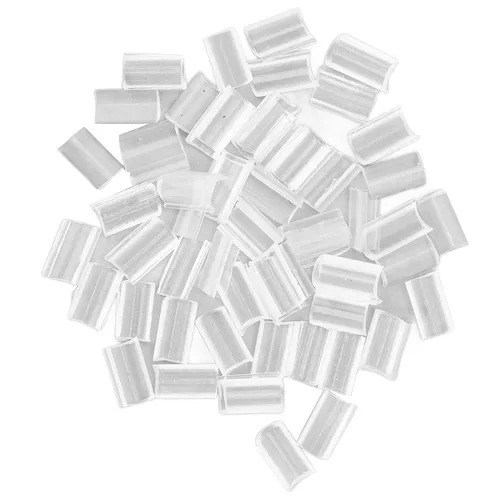 Vista 9 de 2 bolsas U Tip Clear Granule Beads Extensions Bonding or Rebond, paquete de pegamento de fusión en forma de uñas, extensión de cabello blanco