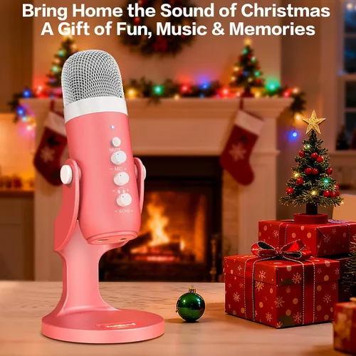 Vista 8 de ZealSound Micrófono de podcast para iPhone, PC y Mac, micrófono USB con cancelación de ruido con control de volumen, silencio y eco, monitoreo
