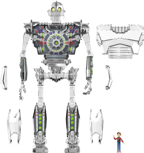 Vista 2 de Super7 El Gigante de Hierro Súper Cyborg - Figura de acción de El Gigante de Hierro (Transparente)