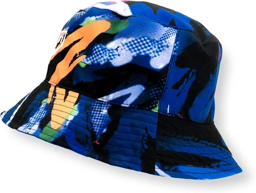 Vista 4 de Twitch Sombrero de pescador - Estampado Multicolor Negro, Estampado Multicolor Negro