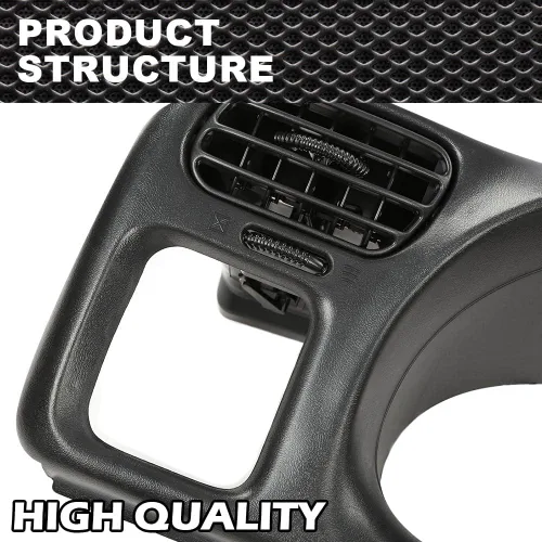 Vista 6 de CROSSDESIGN - Cubierta para tapa de tablero de instrumentos con borde de bisel de radio, borde negro para tablero no apto Compatible con Blazer