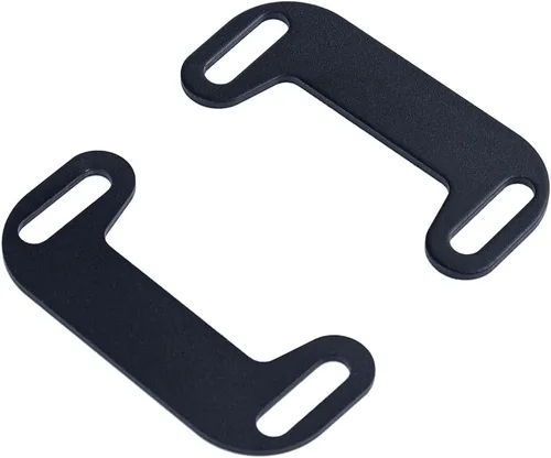 Vista 3 de Advanblack Touring Harley - Juego de soportes ajustables para escape (2 piezas, metal SPCC) centra tu escape con bolsas estiradas y extensión