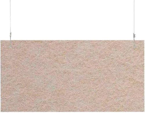 Vista 28 de Versare Baffles acústicos colgantes SoundSorb Material de amortiguación de sonido Colgado de techo Diseño moderno Paneles SoundSorb beige