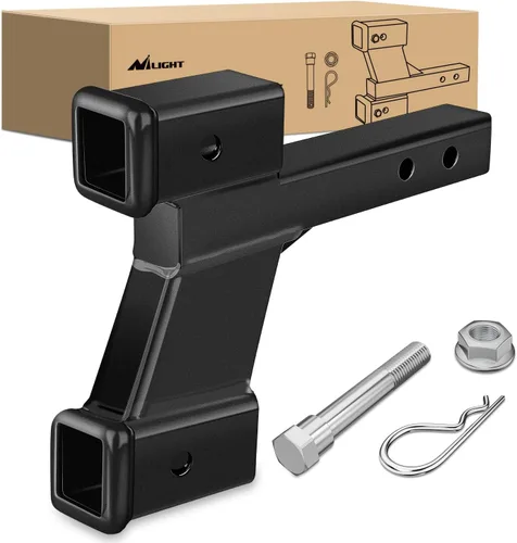 Vista 16 de Nilight Adaptador extensor de receptor de enganche de remolque, reductor de adaptador de enganche de 1-1/4 a 2 pulgadas, convertidor de manguito