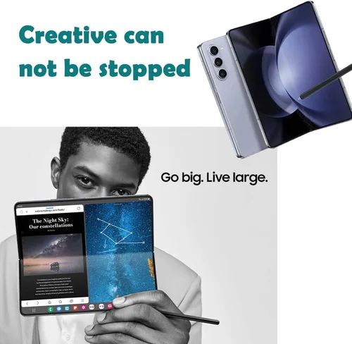 Vista 6 de Galaxy Z Fold 5 Stylus Pen Fold Edition para Samsung Galaxy Z Fold5 5G Slim S Pen Galaxy S Pen 5 Fold Edition Stylus EJ-PF946BBEGWW, con puntas