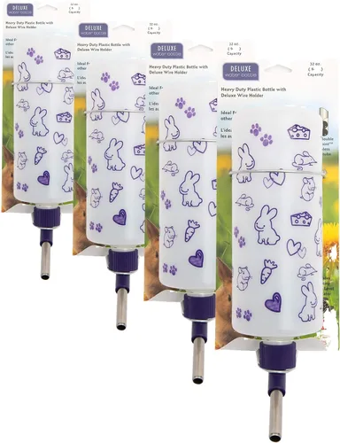 Vista 11 de Lixit Botellas de agua resistentes a la intemperie de 32 onzas con montaje resistente para conejos y hurones (conejos)