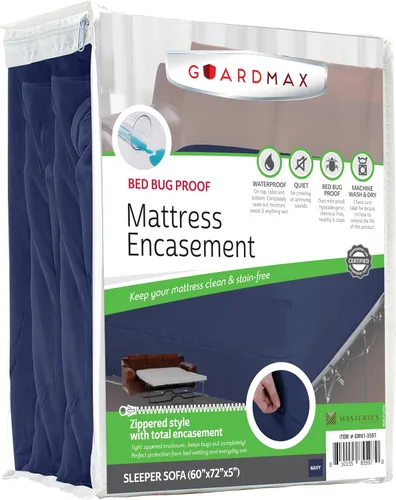 Vista 18 de Protector de colchón Guardmax con cremallera funda contra insectos para cama 100% impermeable suave, hipoalergénico y transpirable