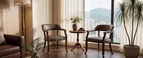 Vista 3 de LEEMTORIG Sillas de comedor con ruedas y brazos, Sillas de comedor con ruedas, Sillas de mesa de póker, Sillas de madera maciza Boss Caption's Patas