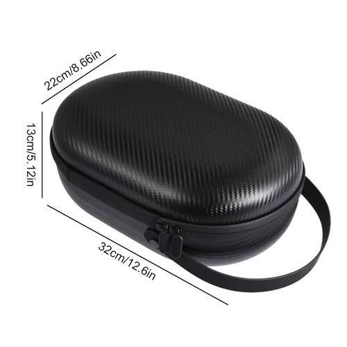Vista 2 de Lonspnvt Carrying Case Compatible for Apple Vision Pro Hard EVA Case for VR Game Headset and Touch Controllers Accessories Large Space VR Case for