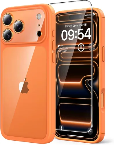Vista 60 de TAURI Funda para iPhone 17, antiamarilleamiento con protector de pantalla, protección de grado militar, a prueba de golpes, delgada para iPhone 17