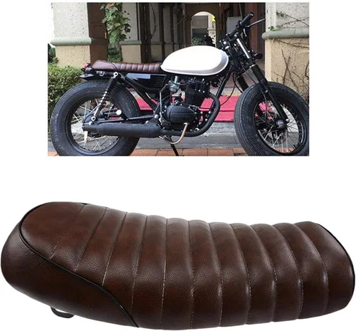 Vista 6 de Kesoto Asiento plano personalizado para Honda CB125 CB175 CB200 CB350 CB360 CB400 CB450