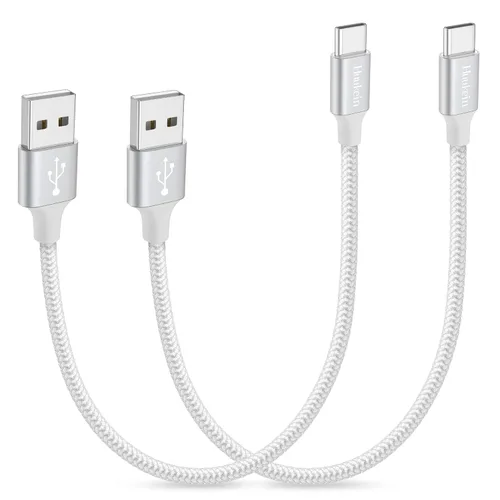 Vista 12 de Cable USB C de 10 pies, largo USB A a USB C de carga rápida, cable de carga Negro trenzado para iPhone 17 Air 16 15 Pro Max Plus, para Samsung