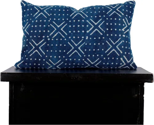 Vista 31 de Trade Star Mudcloth - Funda de cojín decorativa para lumbar, 100% algodón, color índigo, estilo granja, funda de almohada gruesa, estilo bohemio