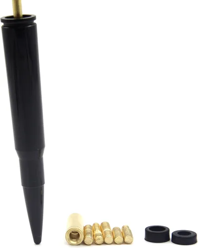 Vista 6 de Antena de 50 Cal Stubby con mástil para eliminar la antena de pista, reemplazo para Ford F150 F250 F350 RAM 1500 2500 GMC Denali Chevy Pick-up