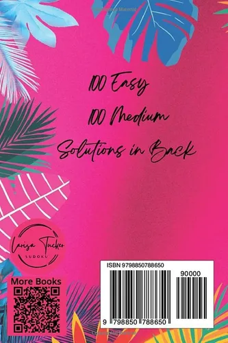 Vista 2 de Pocket Sudoku for Summer 200 Easy & Medium Puzzles w Solutions Travel Friendly Small Book - 4" by 6" In