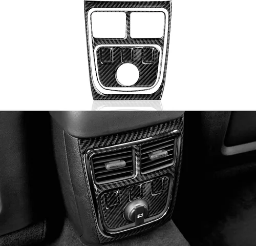 Vista 23 de Coche cambio cambio panel cubierta calcomanías para 2011 2012 2013 2014 Dodge cargador accesorios fibra carbono interior pegatinas