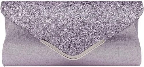 Vista 10 de Queena Bolso de mano de noche brillante con purpurina para mujer, bolso de mano con cadena para boda, fiesta, graduación, regalo para mamá, esposa