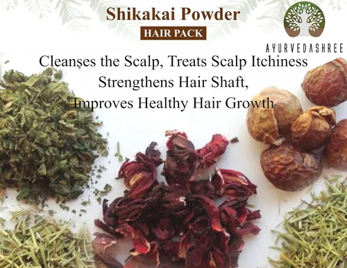 Vista 6 de AYURVEDASHREE Shikakai Powder 100 Gm Acacia concinna Fruit Pods Powder Limpiador y acondicionador natural para el cabello Vegano Sin OMG