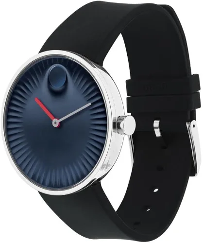 Vista 2 de Movado Edge Azul Aluminio Dial reloj de los hombres de cuarzo suizo 3680004
