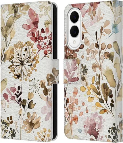 Vista 63 de Head Case Designs Officially Licensed Ninola Beige Wild Grasses Leather Wallet Case Compatible with Samsung Galaxy A07 4G