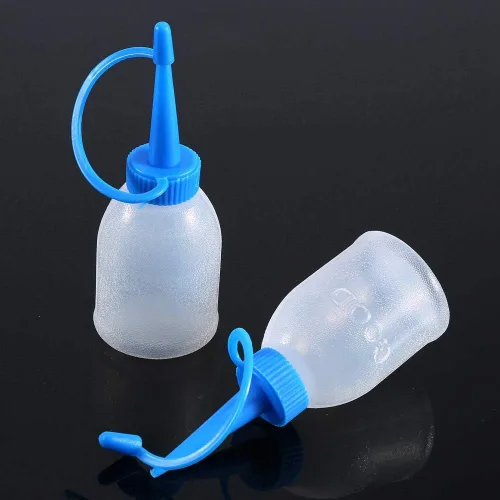 Vista 4 de AYNEFY Botella industrial, 6 piezas de plástico de 1.0 fl oz, a prueba de fugas, reutilizable, cocina, manualidades