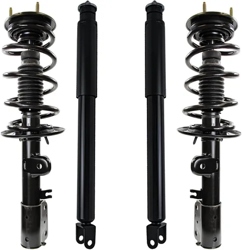 Vista 62 de Detroit Axle - Puntales y Amortiguadores para Chevy Traverse Buick Enclave GMC Acadia Saturn Outlook 2007-2012, 2 puntales delanteros con resorte