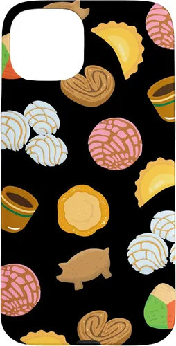Vista 9 de Conchas Pan Dulce Patrón Negro Teléfono Caja Latina Regalo Caso para iPhone 17