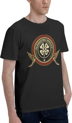 Vista 3 de Men's Cotton T Shirts Casual Camping Short Sleeve Full Season Tee