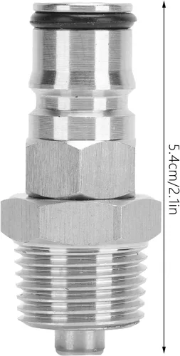Vista 3 de TOPINCN Ball Lock Post 18 Ball Lock Adapter Lock Post Lock Male 1/2In Npt Kit Adaptador de rosca con para barriles Kegging