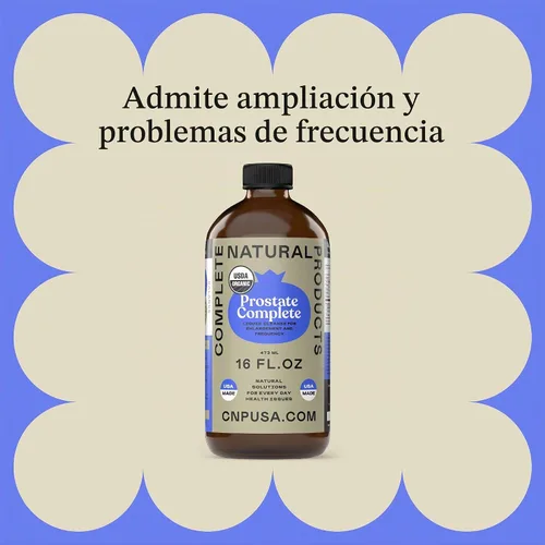 Vista 3 de Complete Natural Products Prostate Complete - Botella de vidrio de 16oz
