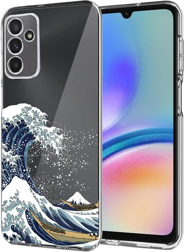 Vista 19 de Unov Funda diseñada para Galaxy A06 4G, funda transparente con [patrón antideslizante en relieve], protección delgada a prueba de golpes