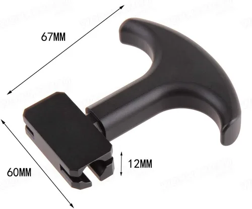 Vista 2 de WORKER Agarre trasero de cinco bolas para Nerf Rival Phantom Corps Kronos XVIII-500 (negro)
