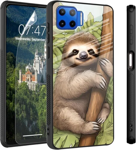 Vista 37 de Funda para Motorola Moto Edge 2022, cubierta trasera de vidrio templado con protector de pantalla, funda protectora a prueba de golpes para Motorola