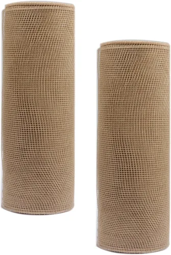 Vista 37 de YYCRAFT Paquete de 2 cintas de malla de polímero metálico de 6 pulgadas (total 20 yardas, verde manzana)