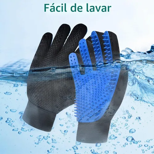 Vista 6 de Cepillo para guantes de aseo para gatos, paquete de 2, herramienta para quitar el pelo de mascotas