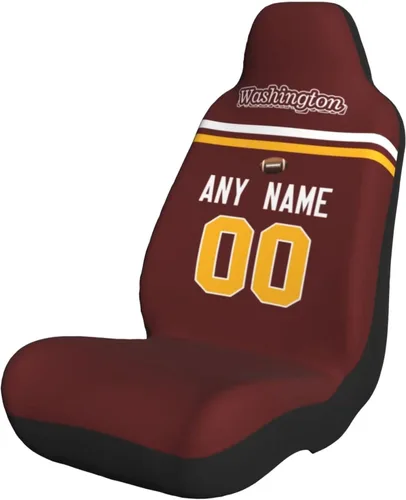Vista 19 de Fundas de asiento de coche de fútbol personalizadas, accesorios personalizados para automóvil, regalos de Arizona con nombre y número, funda