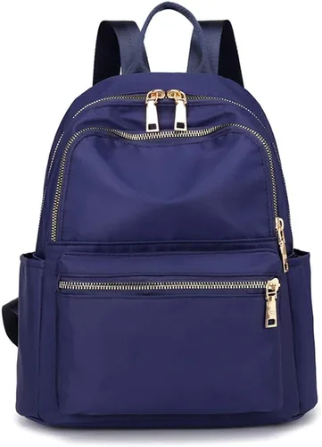 Vista 2 de Collsants Pequeña mochila de nailon para mujer, ligera, mini mochila de viaje, Azul, Mochilas de moda