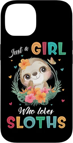 Vista 4 de Just a Girl Who Loves Sloths Case for iPhone 17