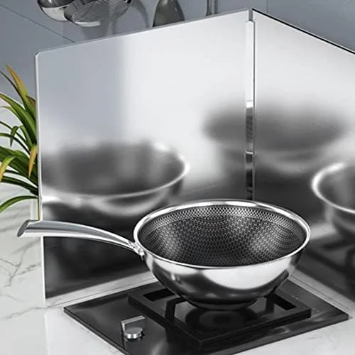 Vista 6 de Protector contra salpicaduras de estufa, barrera de aceite, pantalla de salpicaduras de cocina, protector contra salpicaduras de cocina, protector