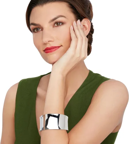 Vista 2 de Ross-Simons Sterling Silver Wide Polished Cuff Bracelet