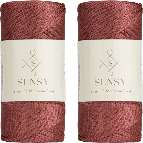 Vista 90 de Sensy Premium 2mm 229.5 metros de cuerda de poliéster 100% cordón de polipropileno Cordón de macramé 2mm Cordón para bolso de crochet Hilo